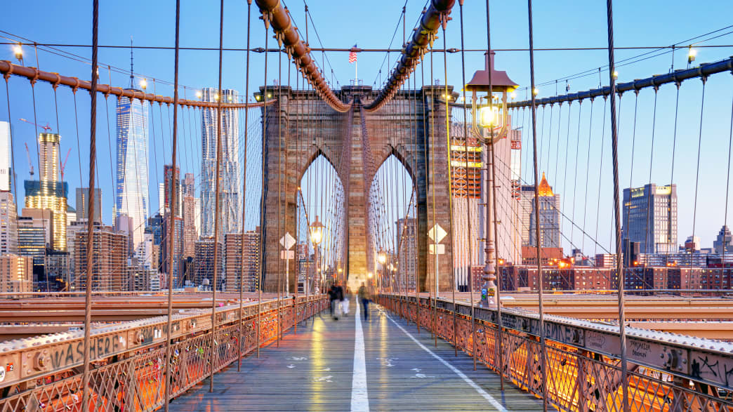 Die Brooklyn Bridge in New York City