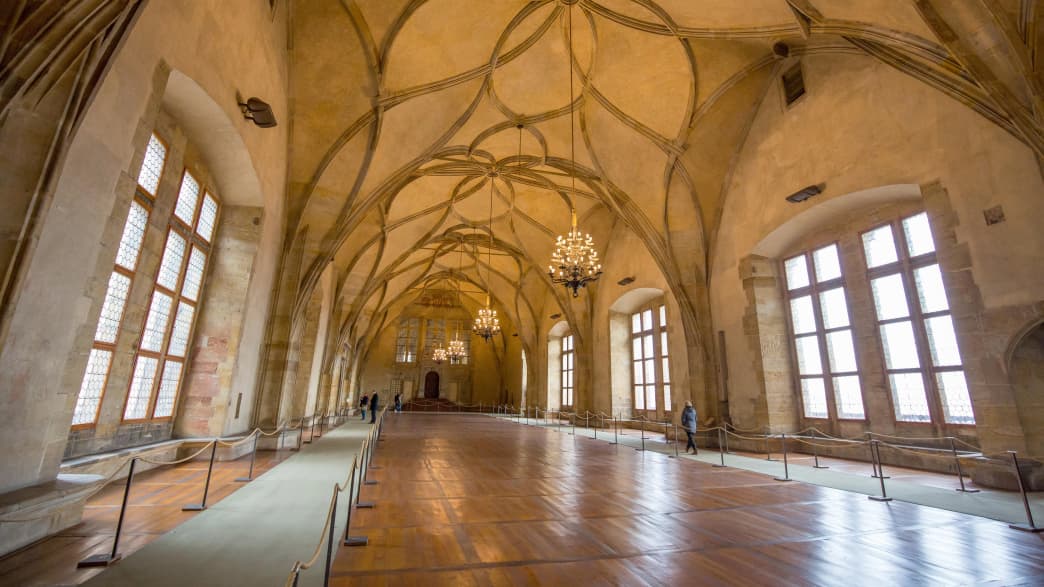 Innenansicht des alten Königspalast in Prag
