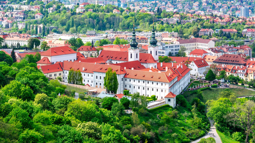 Blick auf das Kloster Strahov in Prag