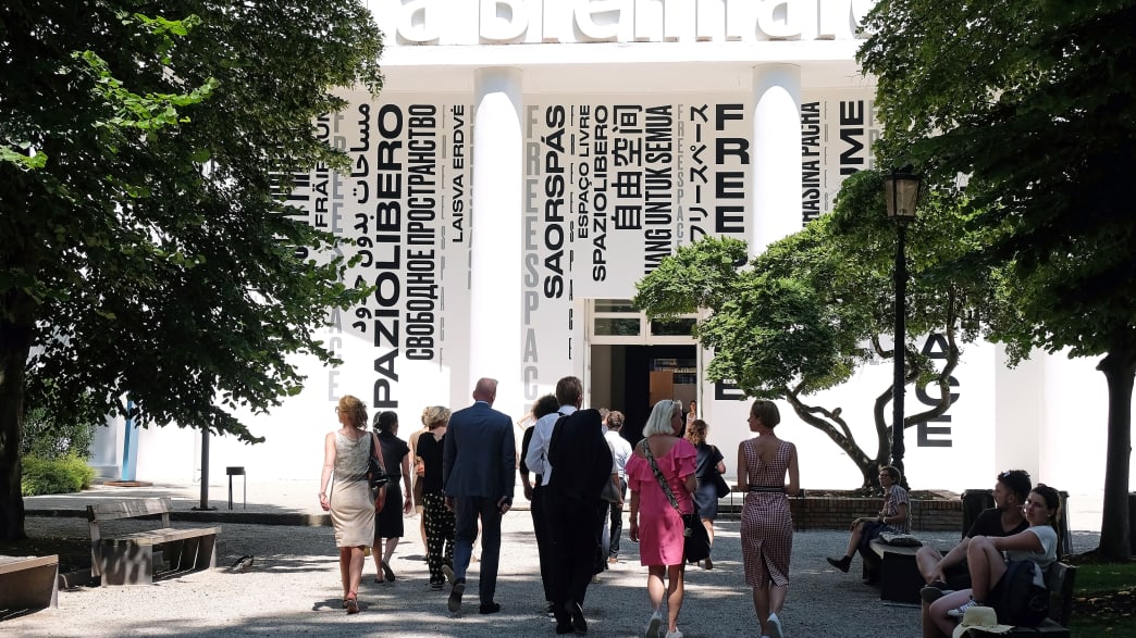 Besucher auf der Architektur Biennale "La Biennale di Venezia"