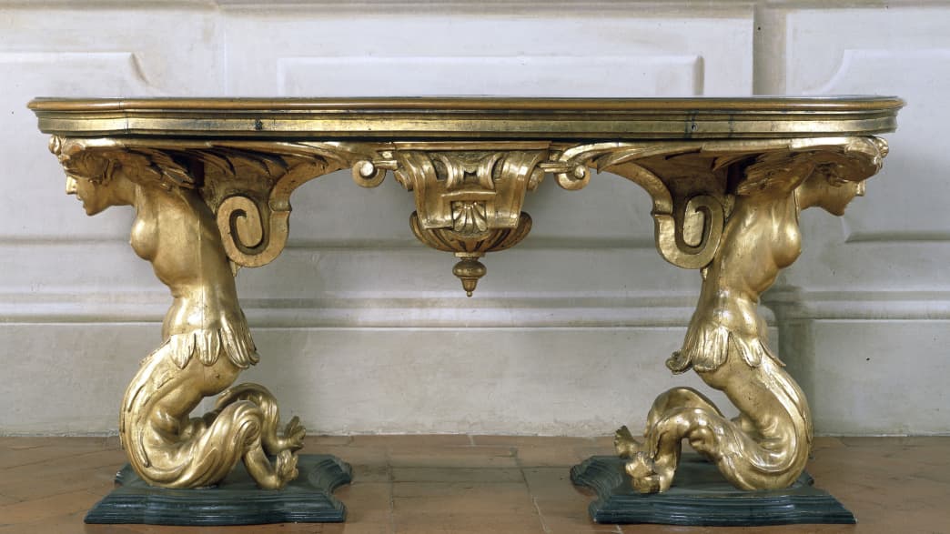 Ausstellungsstück im Silbermuseum im Palazzo Pitti in Florenz