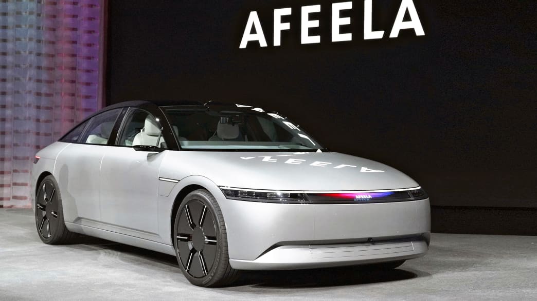 Front und Seitenansicht eines Sony Honda Afeela