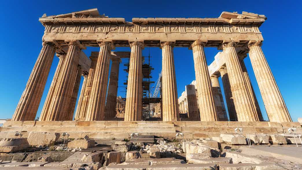 Parthenon der Akropolis Athens berühmtes Wahrzeichen in Athen, Griechenland
