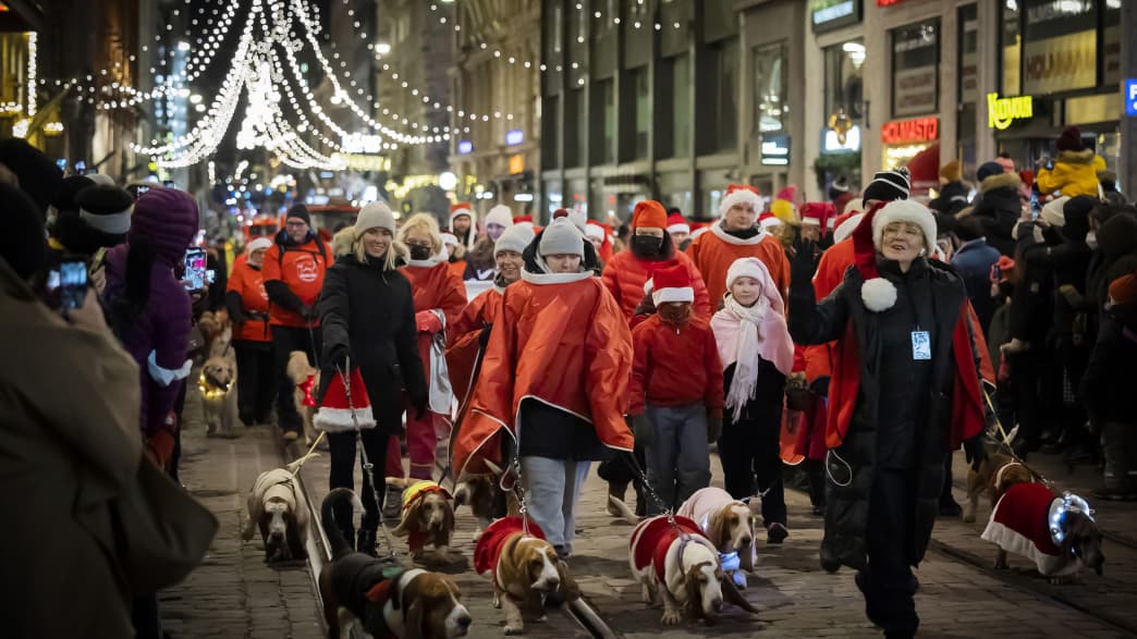 Weihnachtsparade in Helsinki
