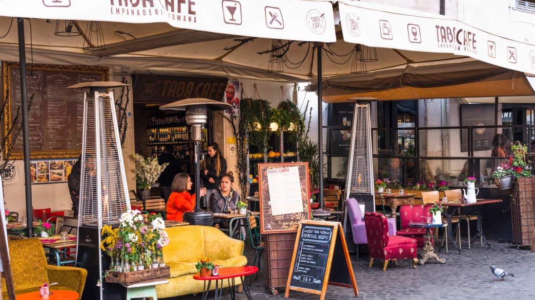 Restaurant auf dem Campo de Fiori in Rom