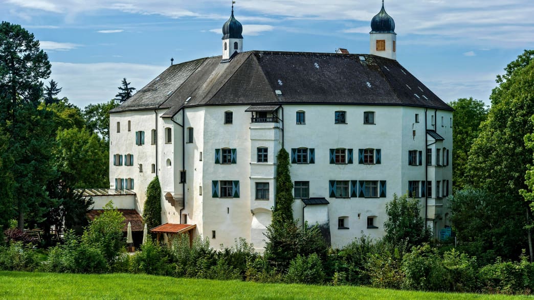 Blick auf das Schloss in Amerang