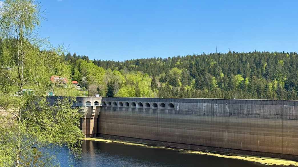 Die Schwarzenbachtalsperre im Schwarzwald