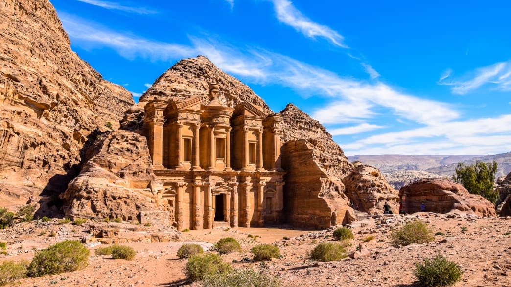 Ad Deir in Petra in Jordanien