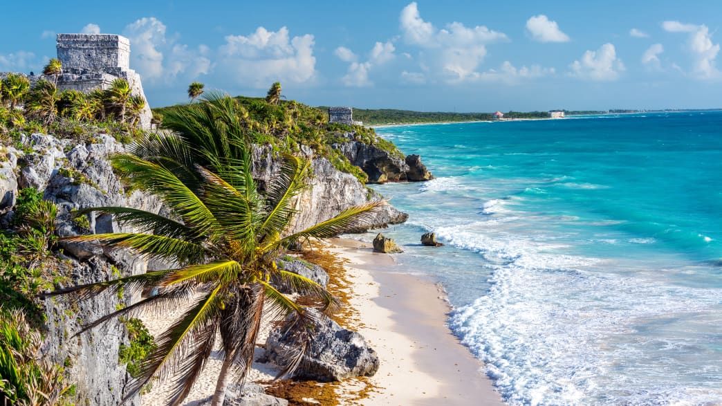 Die Ruinen von Tulum Mexiko