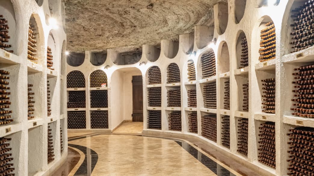 Weinkeller im Weingut Cricova