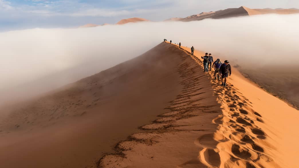 Düne in Sossusvlei in Namibia
