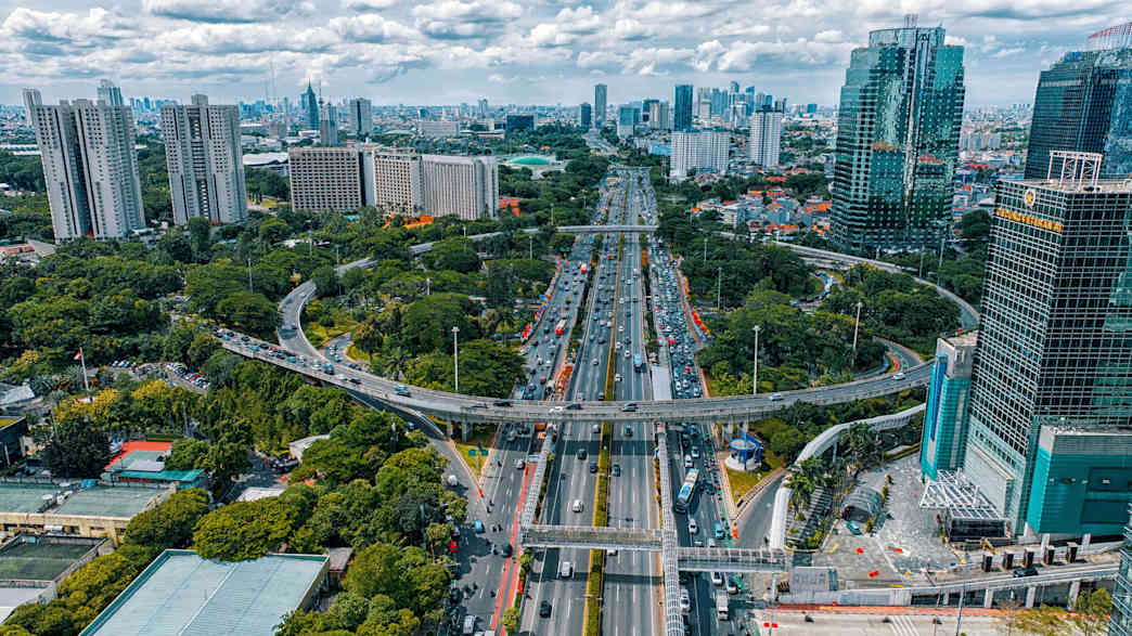 Skyline von Jakarta, Indonesien
