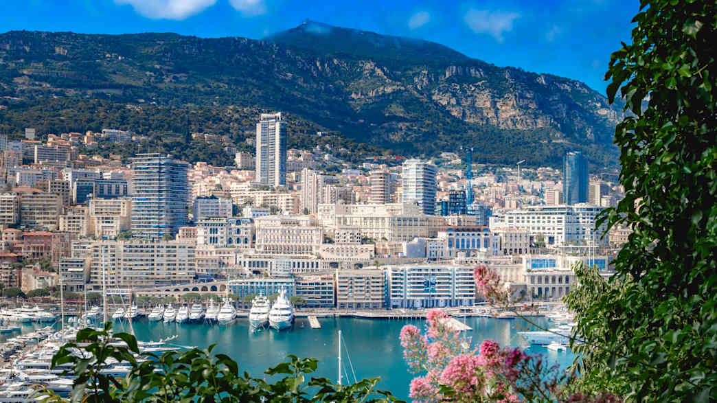 Blick auf das Fürstentum Monaco
