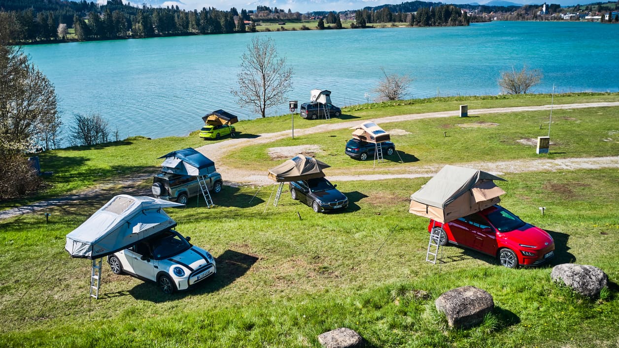 Autozelt, vollautomatisch, zusammengeklappter tragbarer Autoschirm  Zeltabdeckung Beweglich, Vier-Jahreszeiten-Zelt, Autoschutzdach mit  Sonnenschutz