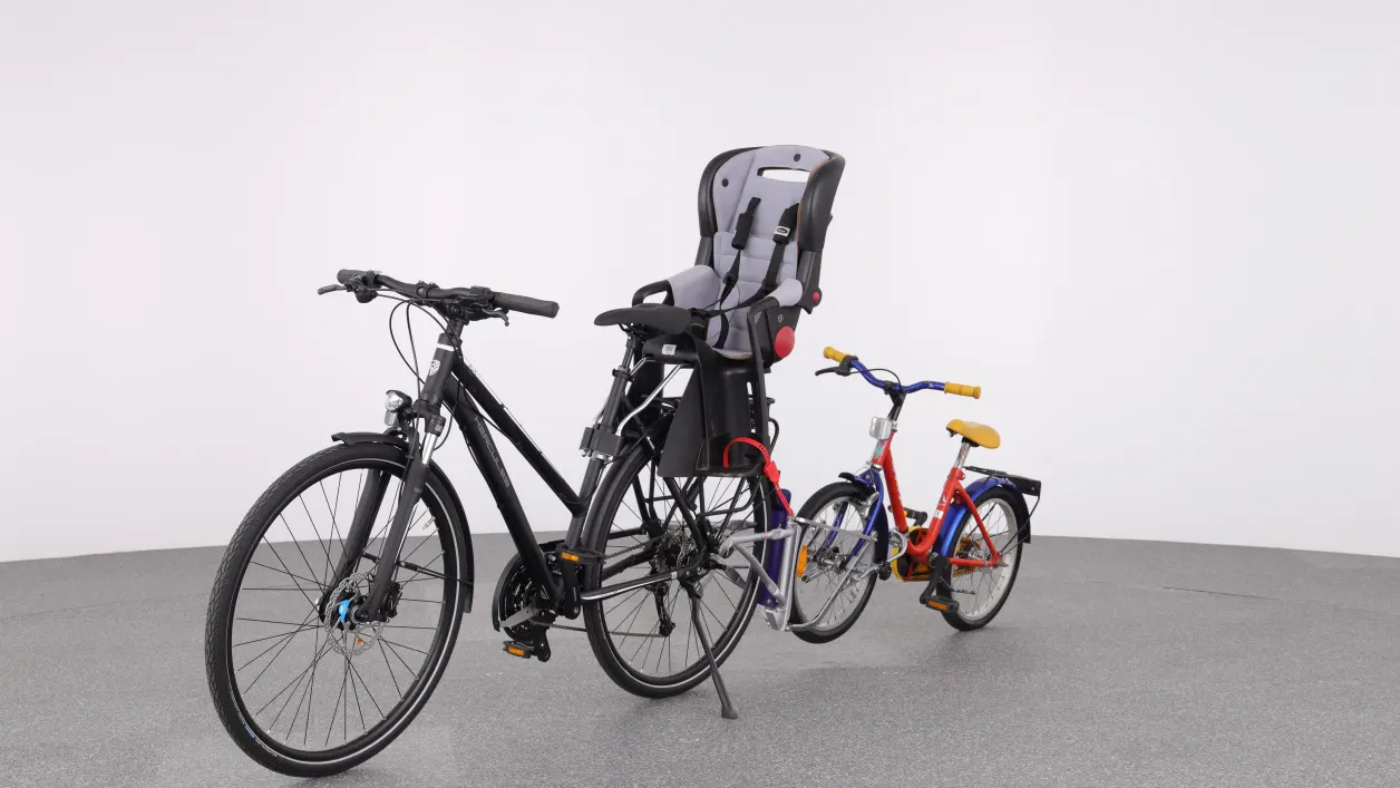 Kindertransport mit dem Fahrrad: Wie sicher sind die Systeme?