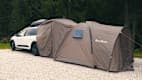 dacia jogger mit heckzelt und dachbox