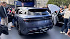 Ein BYD Seal 06 DM-i Touring ist auf der IAA 2025 in München von hinten zu sehen.