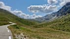Nordseite des Col Agnel, beliebte Motorradtour mit Alpenpanorama