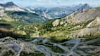 Luftaufnahme der Nordseite des Col D'Izoard