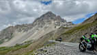 Nordrampe des Col du Galibier, legendärer Alpenpass für Motorradfahrer