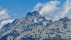 Bergpanorama auf der Nordseite des Colle de Sampeyre