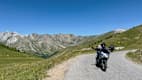 Motorräder auf der Passhöhe des Cos D'Allos