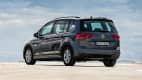Heckansicht eines VW Touran TDI