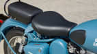Der Sitz einer Royal Enfield Classic 500