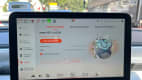 Touchscreen im Smart mit Informationen