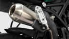 Detailaufnahme der Benelli 752S Auspuff