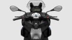 Die Lenkung des BMW C 400 X Scooter