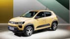 Der Dacia Spring schräg von Vorne