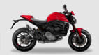 Seitenansicht der Ducati Monster