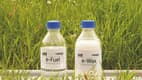 Eine Flasche E-fuel