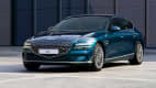 Frontansicht eines stehenden Genesis G80 EV