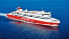 eine Schiff der "Superfast Ferries"