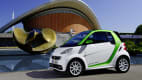 Smart ForTwo Electric stehend von der Seite