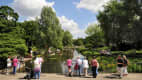 Wasserkaskaden im Park Planten und Blomen in Hamburg