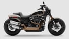 Freisteller auf weiß der Harley Davidson Model Fat Bob