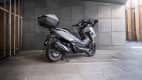 die Honda Forza 350 stehend schräg von hinten