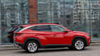 Seitenansicht eines stehenden Hyundai Tucson nach Facelift