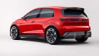 Heckansicht eines stehenden VW ID GTI Concept