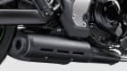 Auspuffdetail der Kawasaki Vulcan S