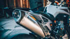 Der Auspuff der KTM Duke 790