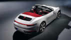 Heckansicht eines Porsche 911 Cabrio