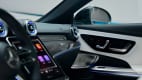 Detailaufnahme des Soundsystem des Mercedes CLE