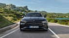Der Mercedes CLE fahrend frontal fotografiert