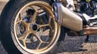 Das Hinterrad der Moto Guzzi V100 S