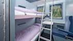 Ein Abteil mit zwei Betten im European Sleeper