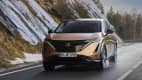 Nissan Ariya fahraufnahme von vorne